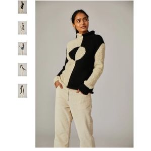 Rachel Antonoff black and white cookie sweater